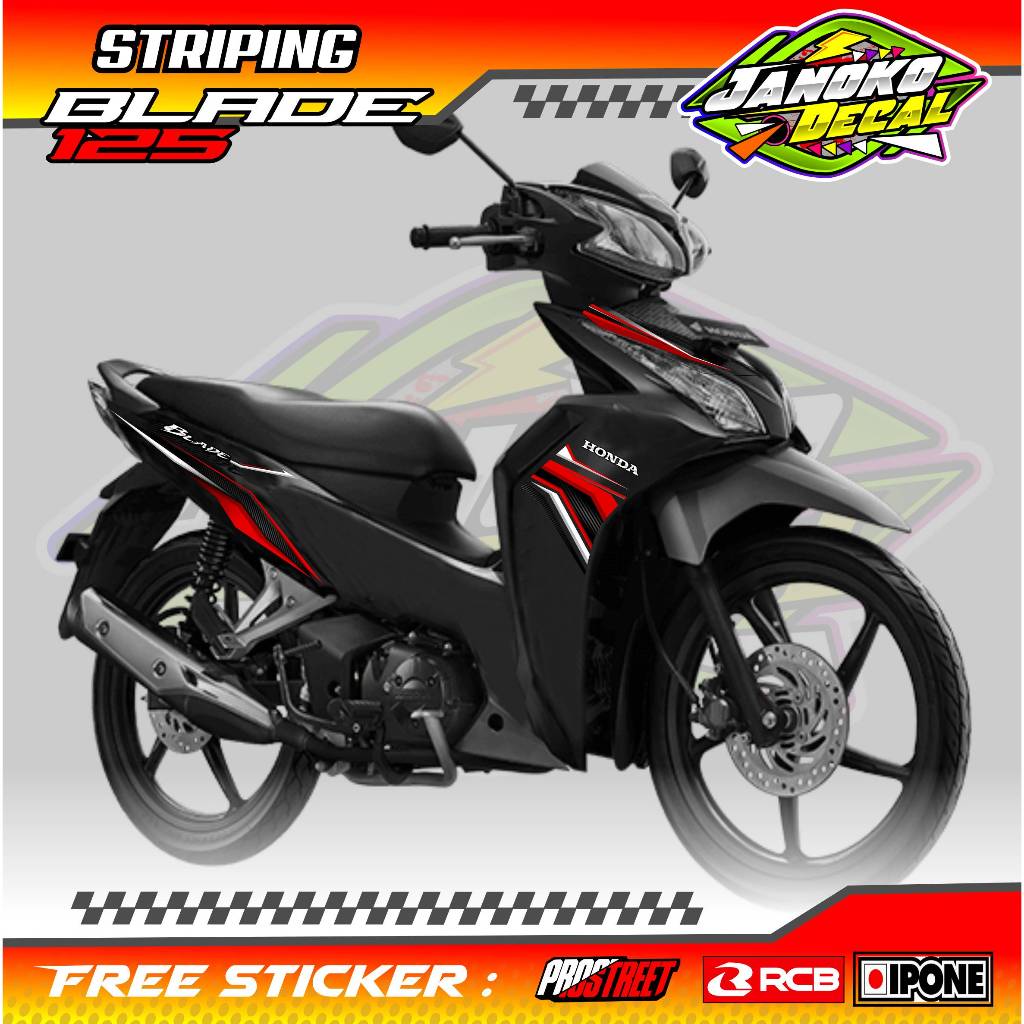 STRIPING VARIASI HONDA BLADE 125 / STICKER LIST VARIASI HONDA BLADE 125
