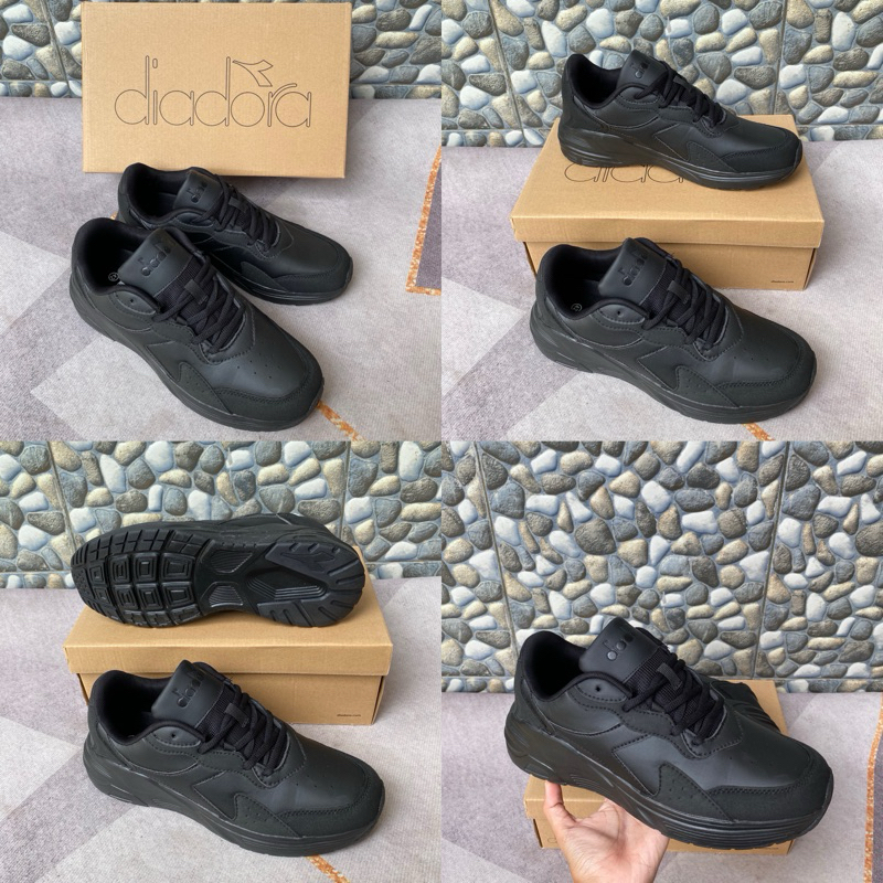 Sale 70% Sepatu Pria Diadora Men Full Black Original 100%
