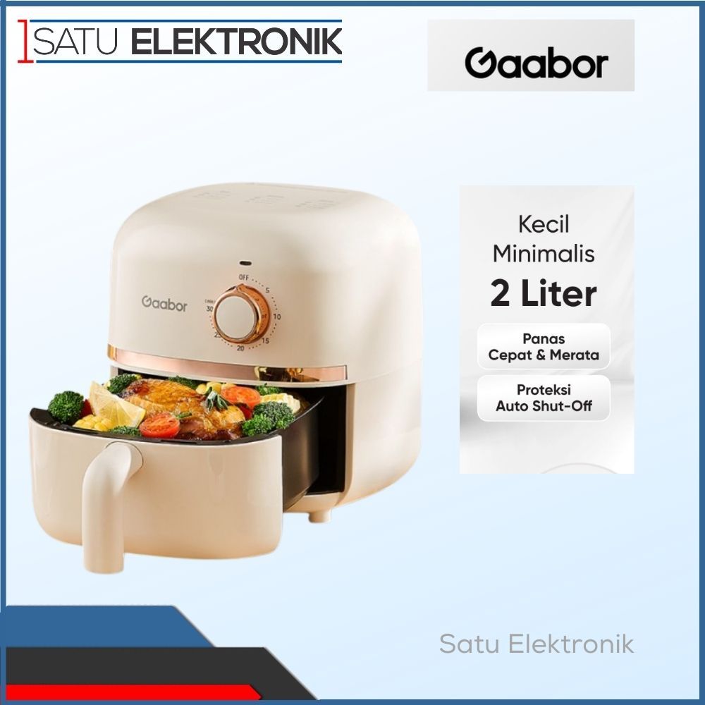 GAABOR AF20M Air Fryer Kecil Low Watt Kapasitas 2L