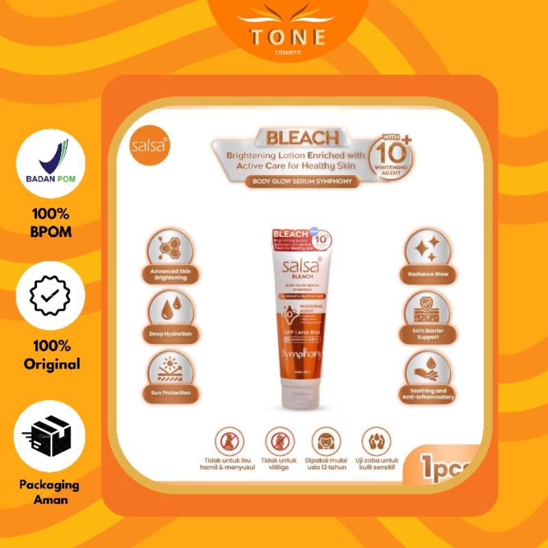 SALSA - Body B.L.E.C.H | Body Glow Serum Symphony | Body Lotion | Mencerahkan