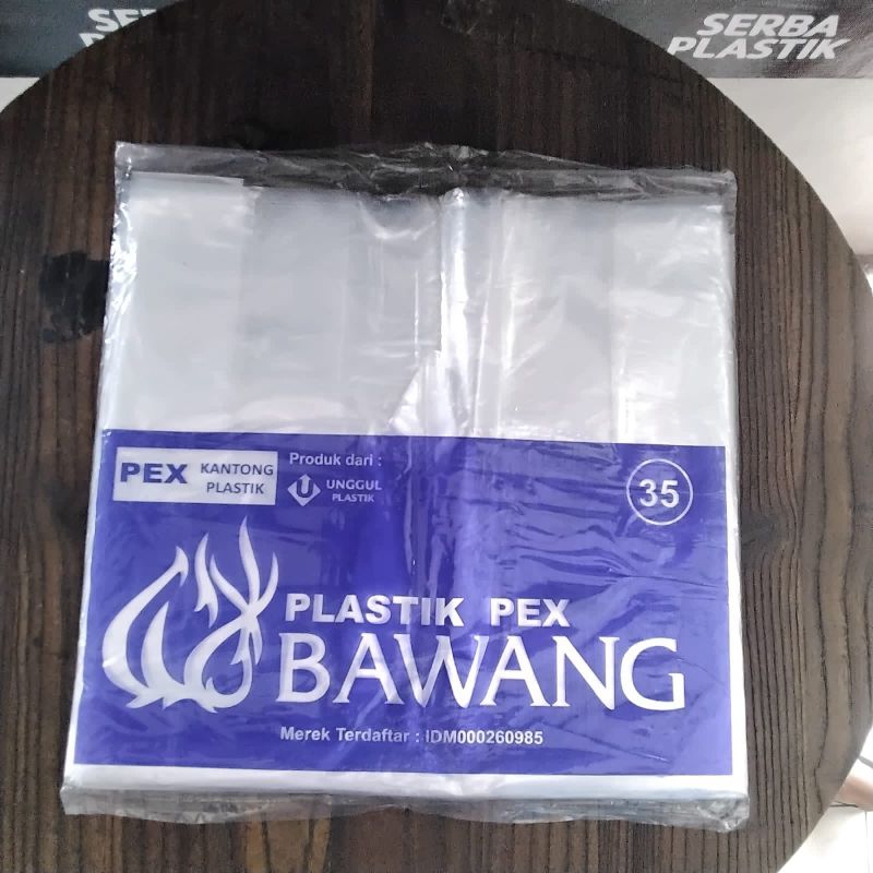 PEX Kantong Kresek Bawang 35x63/Plastik PEX Bawang Bening uk 35