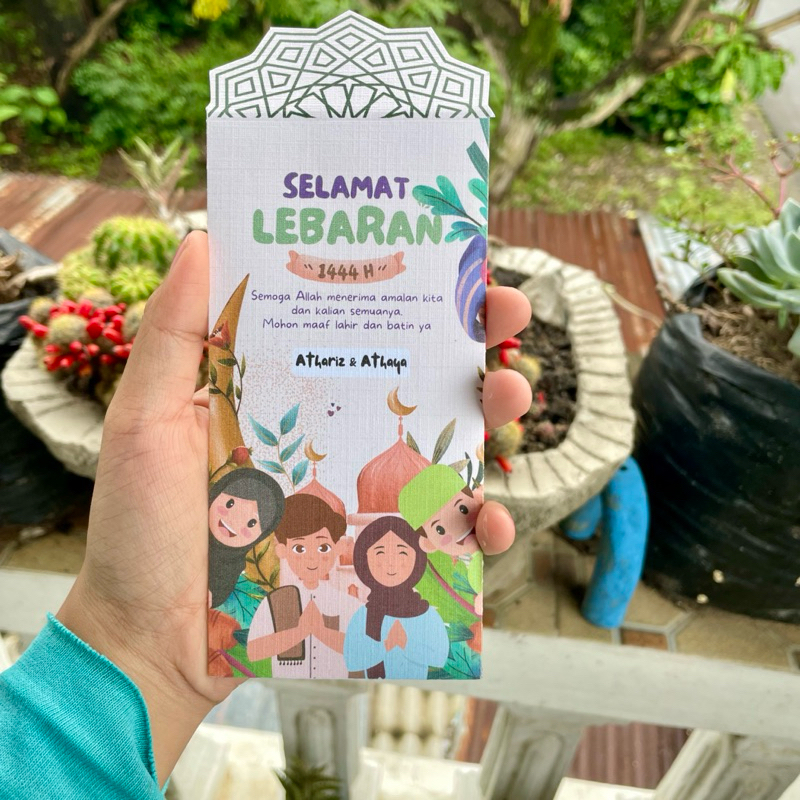 

10 PCS Amplop Lebaran premium bisa custom nama | Amplop thr