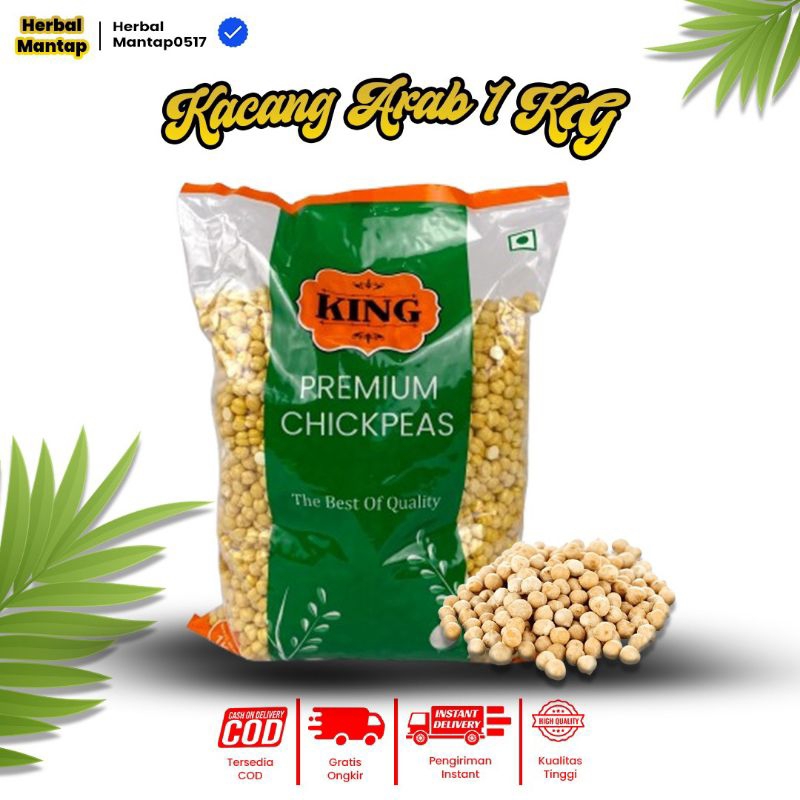 

Kacang Arab 1 Kg FOOD King Premium Chickpeas Oleh-oleh Haji dan Umroh Asli