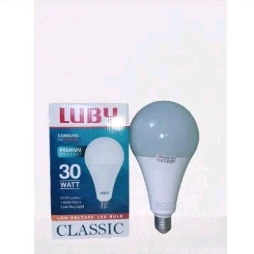 Lampu Bohlam LED classic 30w LUBY Cahaya putih