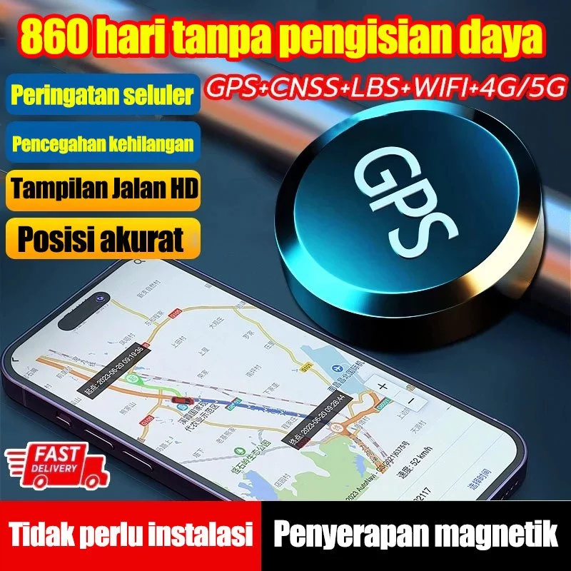 【Beli 1 Gratis 1】GPS Motor Mini GPS Tracker GPS Mobil Real Time Car Locator Tracker GPS Trackers Pel