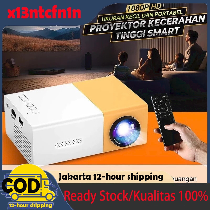 Mini Proyektor LED YG300 / YG-300 / YG 300 LCD Portable / Kuning / LED Mini Proyektor Set NEW