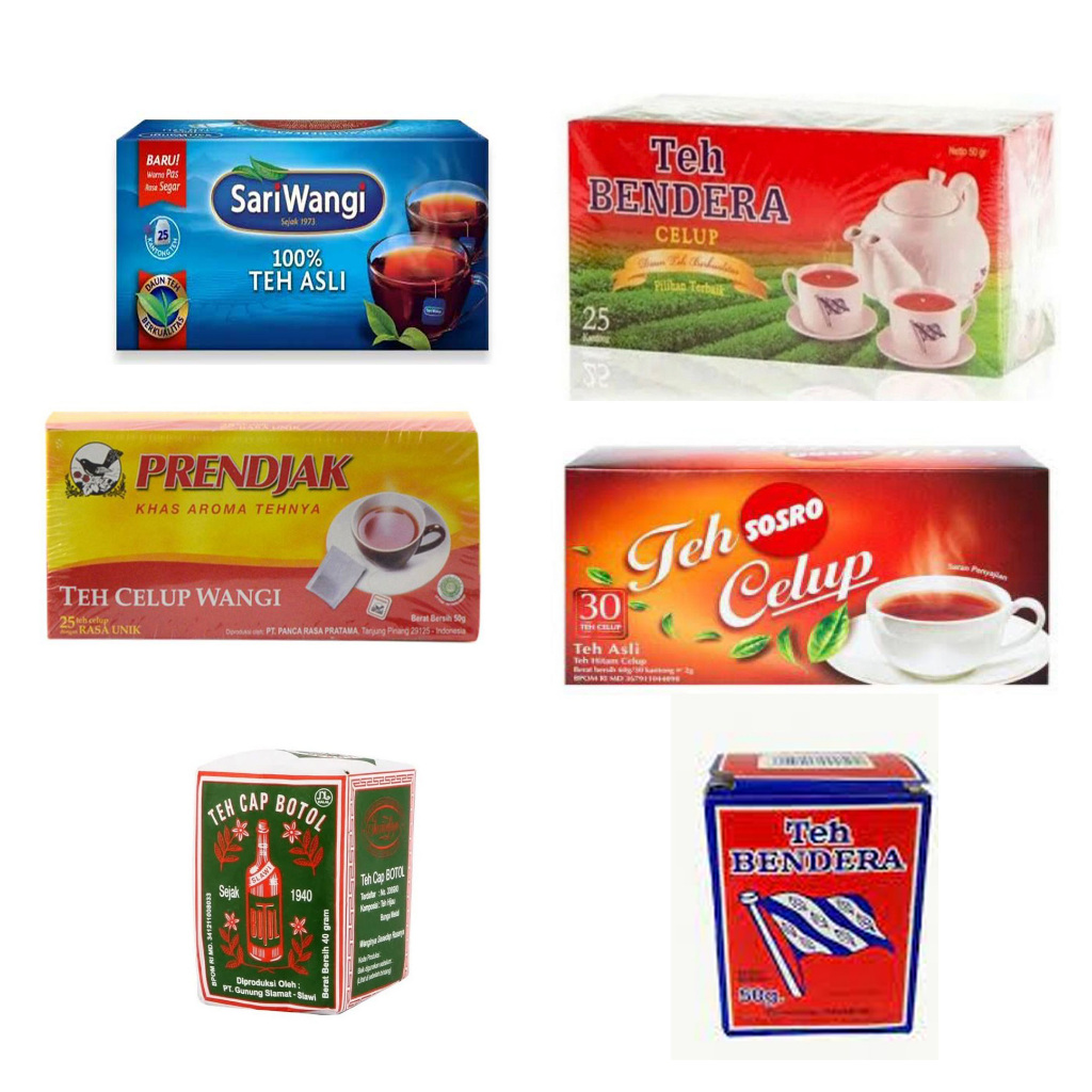 

Teh Sariwangi 25/Prenjak/Teh Sosro/Teh Bendera/Teh Botol