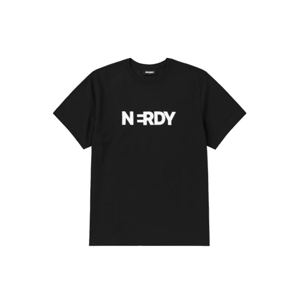 Nerdy Blank Big Logo Short Sleeve T-Shirt (24SS) Black