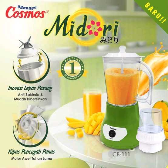 Blender Cosmos Plastik CB 111/ Blender Bagus 1 Liter