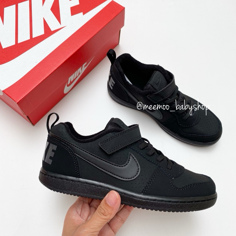 nike court borough all black