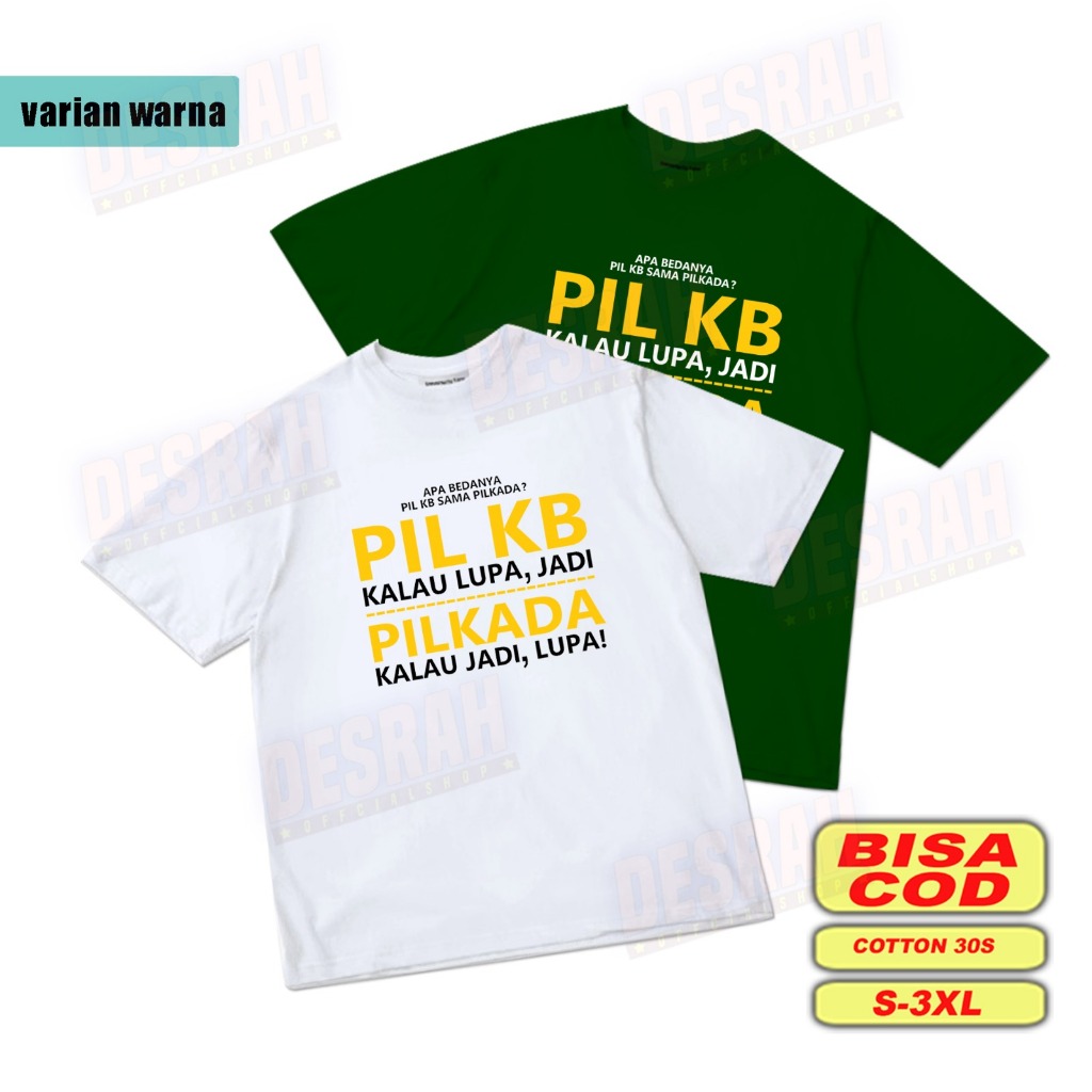 kaos pria wanita apa bedanya pil kb sama pilkada