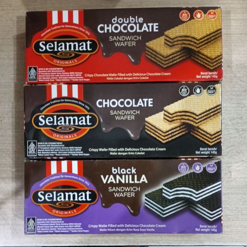 

Selamat double Chocolate - selamat sandwich wafer