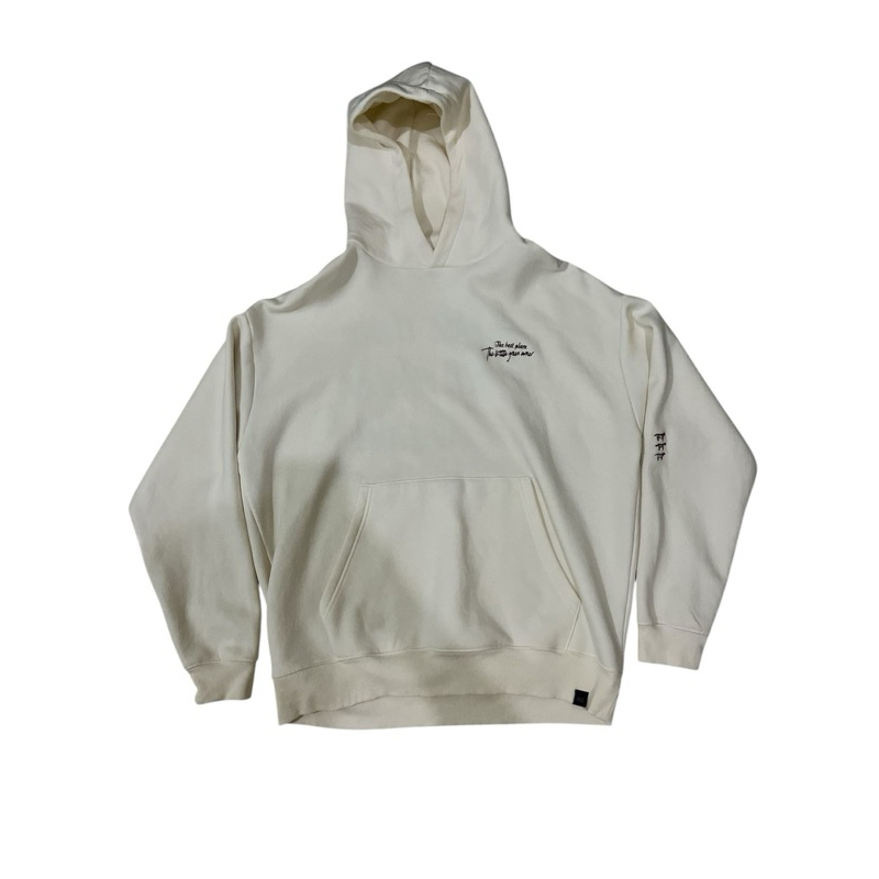 Hoodie Oversize Pull&Bear Broken White