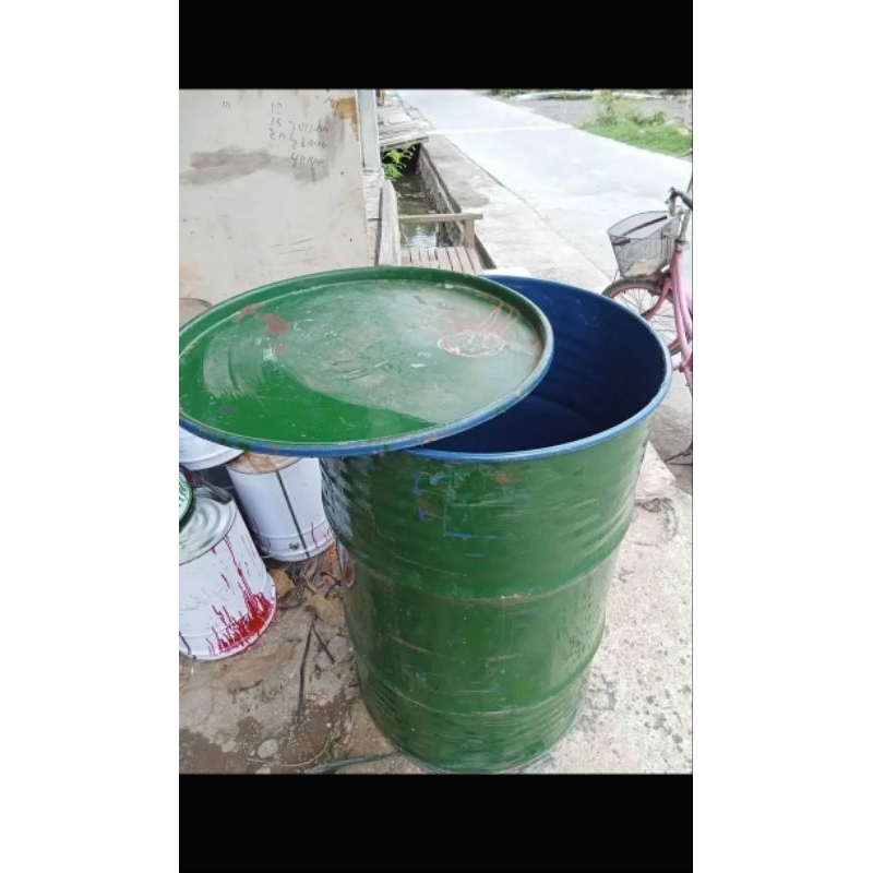Drum bekas 200 liter tutup lebar
