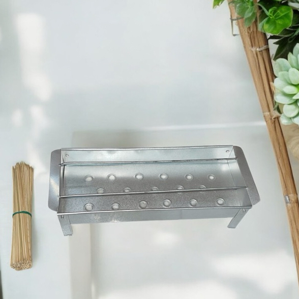 Panggangan Sate Bahan Tebal / Bakaran Sate / Panggangan Ikan / Alat BBQ Pemanggang Ayam 1pcs (dapat 