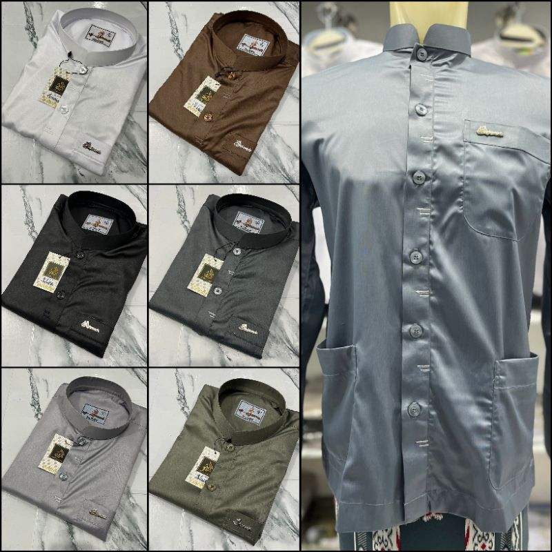 NEW Koko Haibah 01 Al Maimanah Warna Lengkap Bahan Saudi Import Baju Koko Busana Muslim Pria Dewasa 