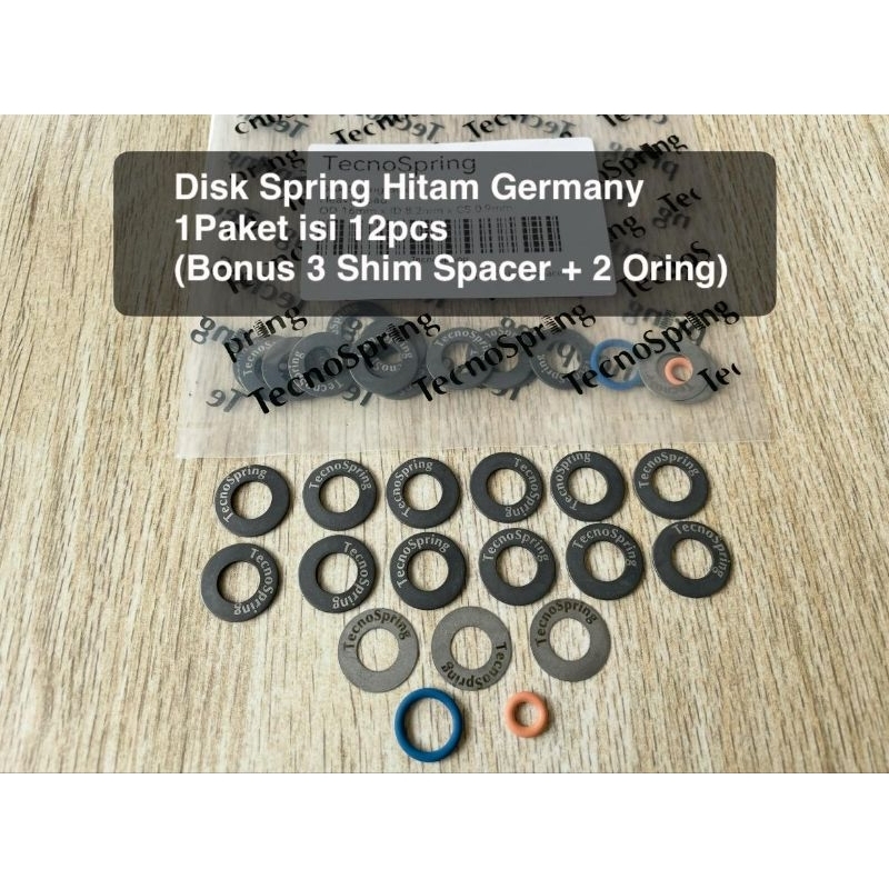 diskspring german isi 12 pcs bonus spicer plus oring set piston - disk spring regulator jerman techn