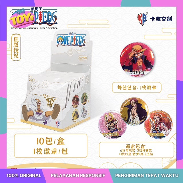 One Piece Badge / Pin / Bros - per pack (isi 1 badge) - Zoro Robin Luffy Nami Law Shanks