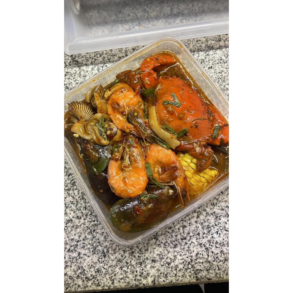 (KEPITING 250gr) Seafood Mix Saus Padang | Makanan Matang | Seafood 73n by Sambal Bunda Queen