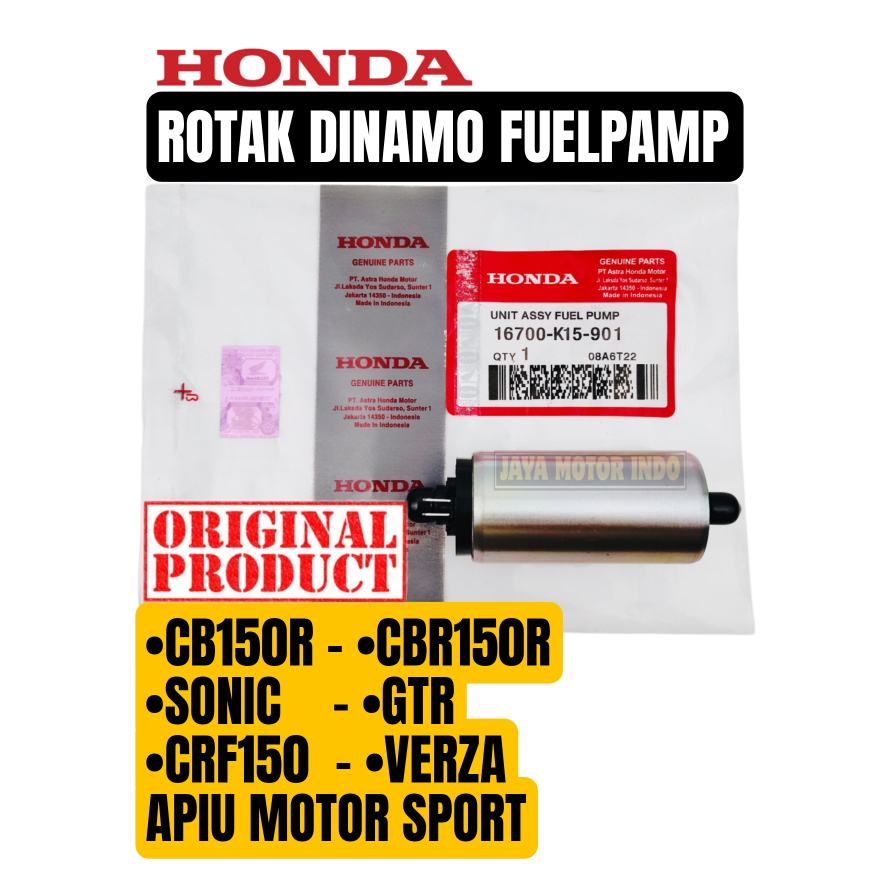 ROTAK DINAMO FUEL PUMP ASLI HONDA SONIC,GTR,VERZA,CRF150,CBR 150 R K15