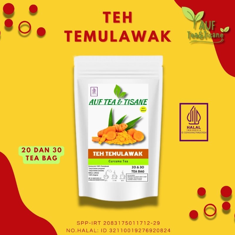 

Teh Temulawak / Curcuma Tea,Isi 20 & 30 Tea bag(Teh Celup)'AUF TEA & TISANE'