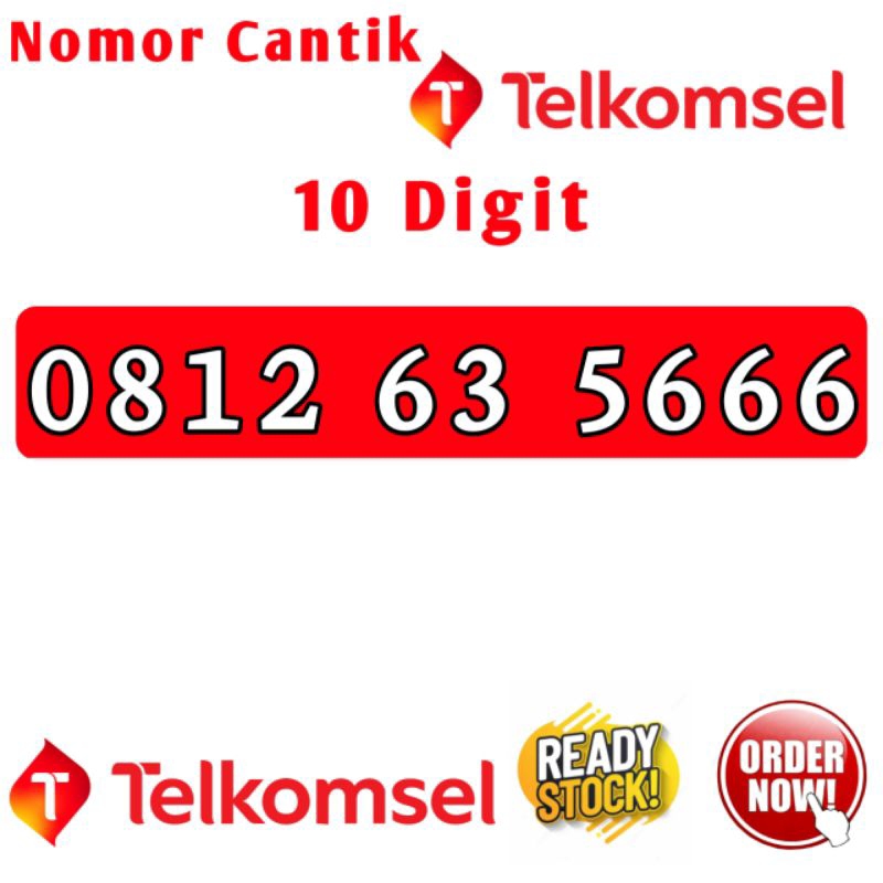 Nomor Cantik Telkomsel Simpati 10 Digit 666 - Kartu Perdana Telkomsel Nomor Cantik 10 Digit 666