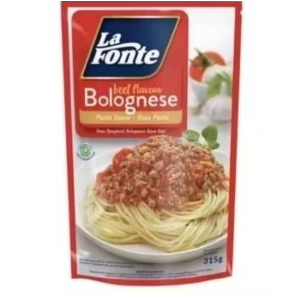 

SAUS BOLOGNESE SPAGETTI LA FONTE / Saus Bolognese 315 gram