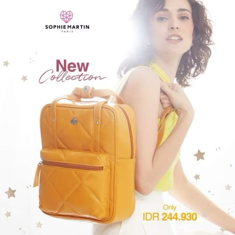 TAS RANSEL SARA YELLEOW SOPHIE MARTIN SAS KUNING