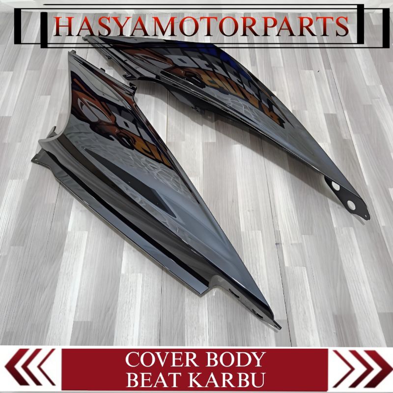 Cover Body Belakang Beat Karbu Original KVY 2008-2012 Warna Hitam Glossy