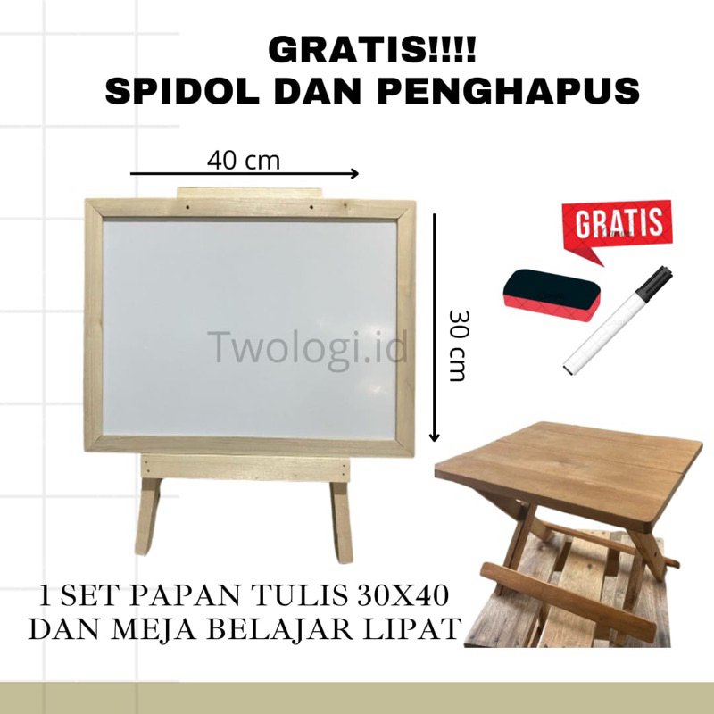 

Papan tulis anak dan Meja belajar satu set termurah