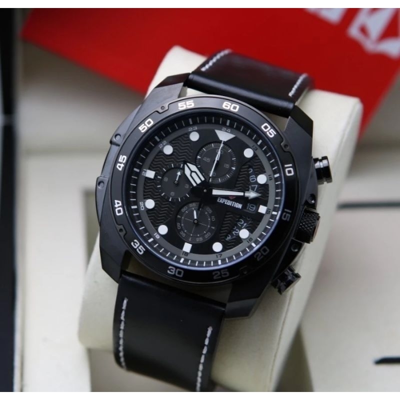 Expedition E 6762 kulit jam tangan pria Original