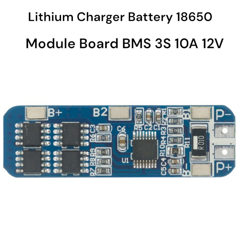 BMS 3S Charger Battery Lithium Protection 18650 Modul BMS Lithium Baterai 12.6V 10A
