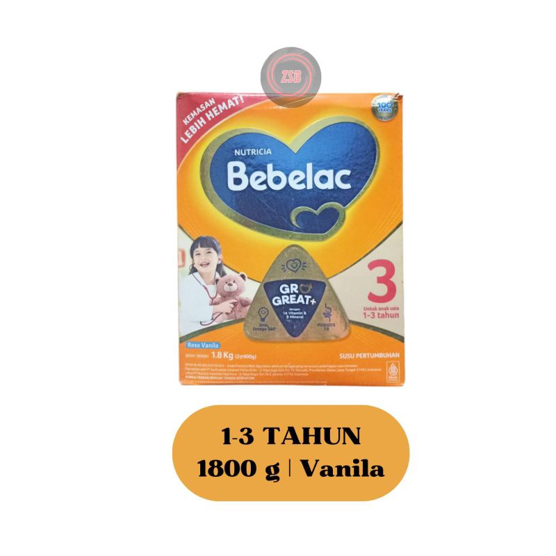 

Termurah Susu Bebelac 3 buat anak 1-3 tahun 1800gr vanila