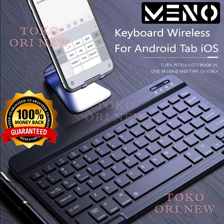 Wireless Slim Keyboard Bluetooth iPad Tablet Tab Android Mac Windows hp laptop IOS PC 5.0 tipis baru