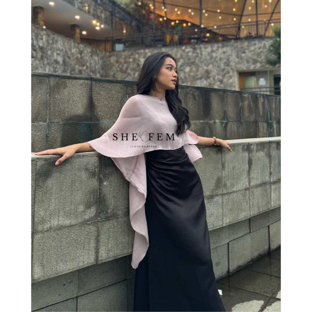 XAVIERA - one set dress inner dan outer wanita | dress wanita lebaran