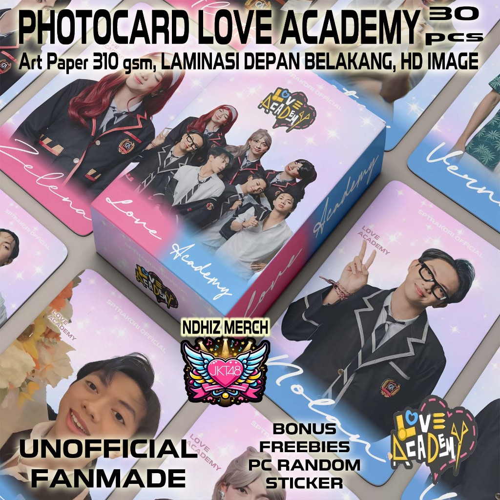 PHOTOCARD SPTRAKORI LOVE ACADEMY SULTAN SQUAD 1 SISI LAMINASI GLOSSY 310 GSM