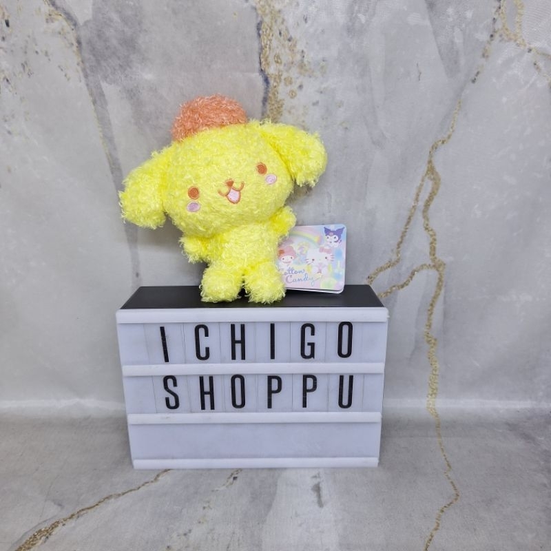 Sanrio Cotton Candy Series Pompompurin Plush Doll Strap SEGA