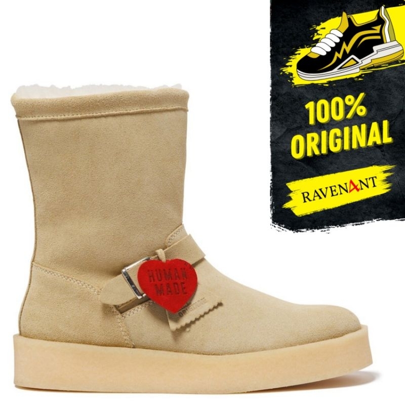 CLARKS x HUMAN MADE Desert Made Maple ORIGINAL - Sepatu Boots Pria/Wanita