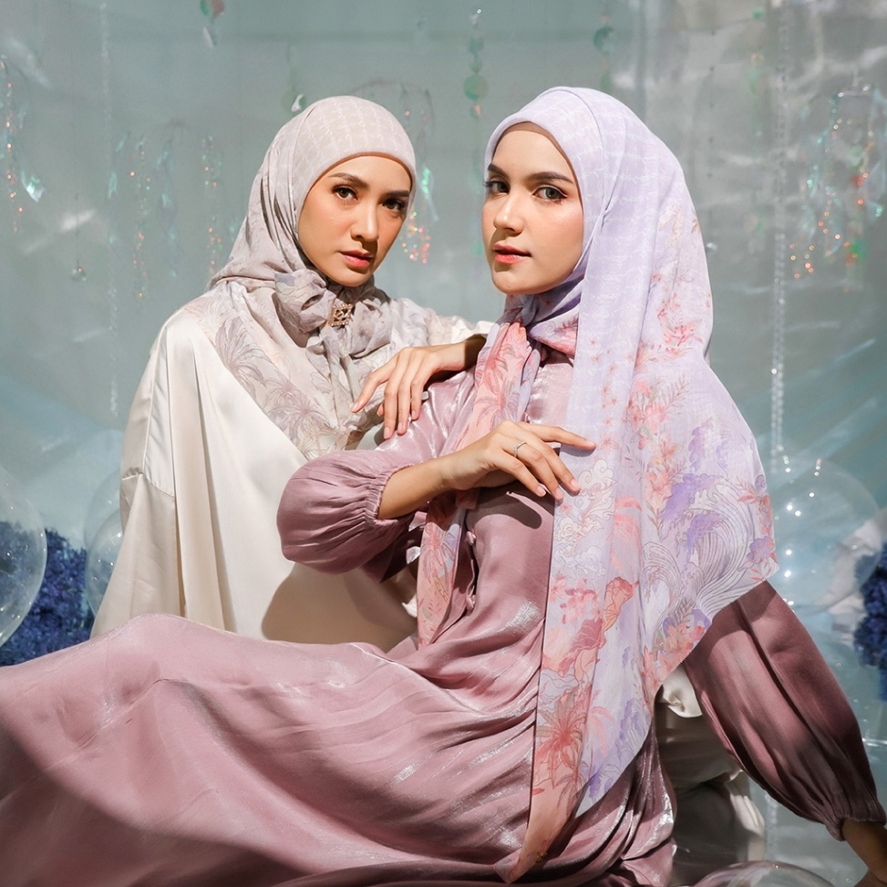 KODE F3Y Texla Scarf Signature Box  Kerudung Motif Segi Empat Premium Hijab Daily Texla Scarf Signat