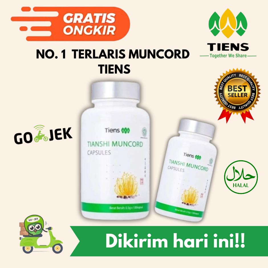 MUNCORD TIENS / ORIGINAL TIANSHI / SUPLEMEN TIENS / AMPUH ORIGINAL GARANSI PRODUK ASLI