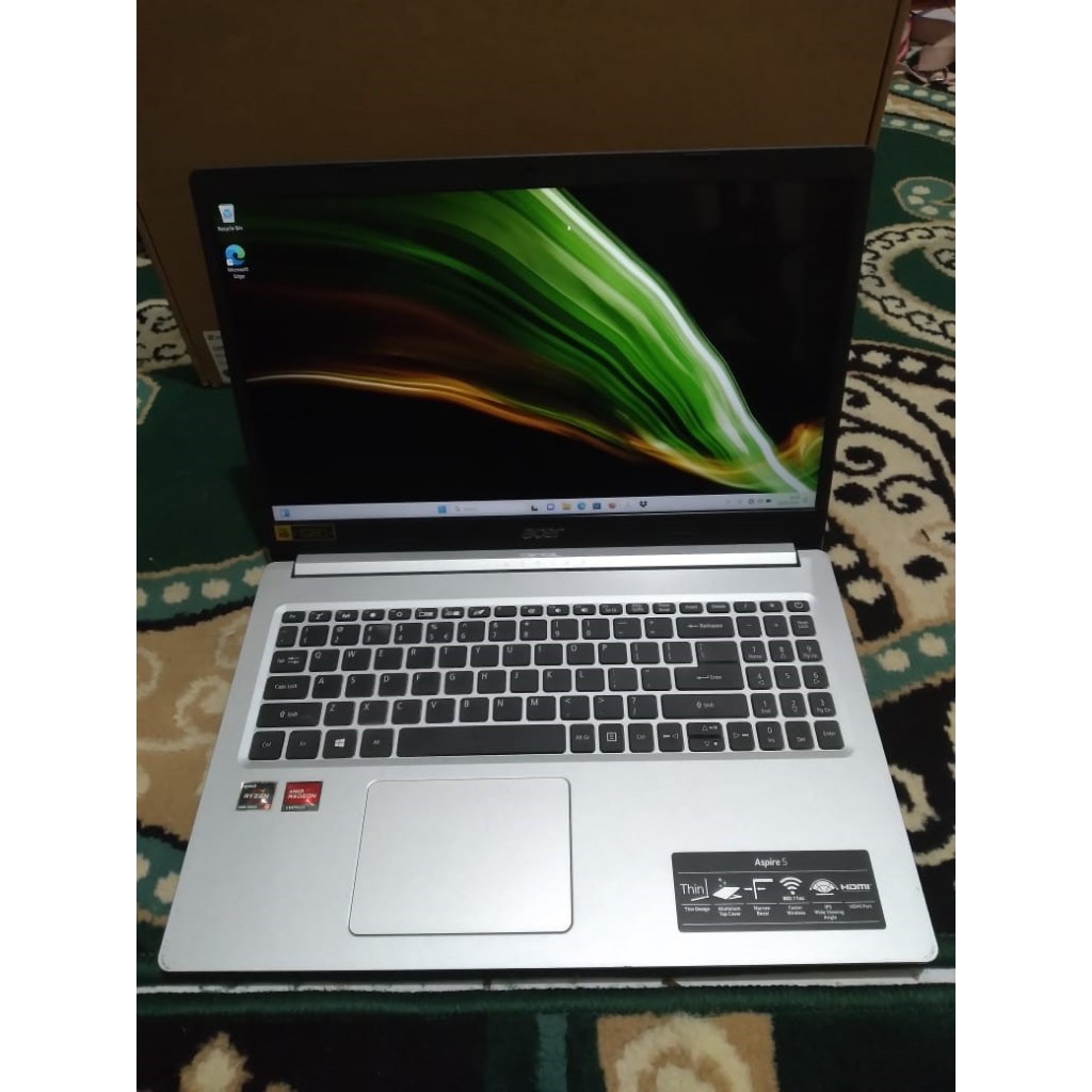 Laptop Acer Aspire 5 A515-45-R3TY-Ryzen 5-5500u-RAM 8GB-SSD 512-Full Set