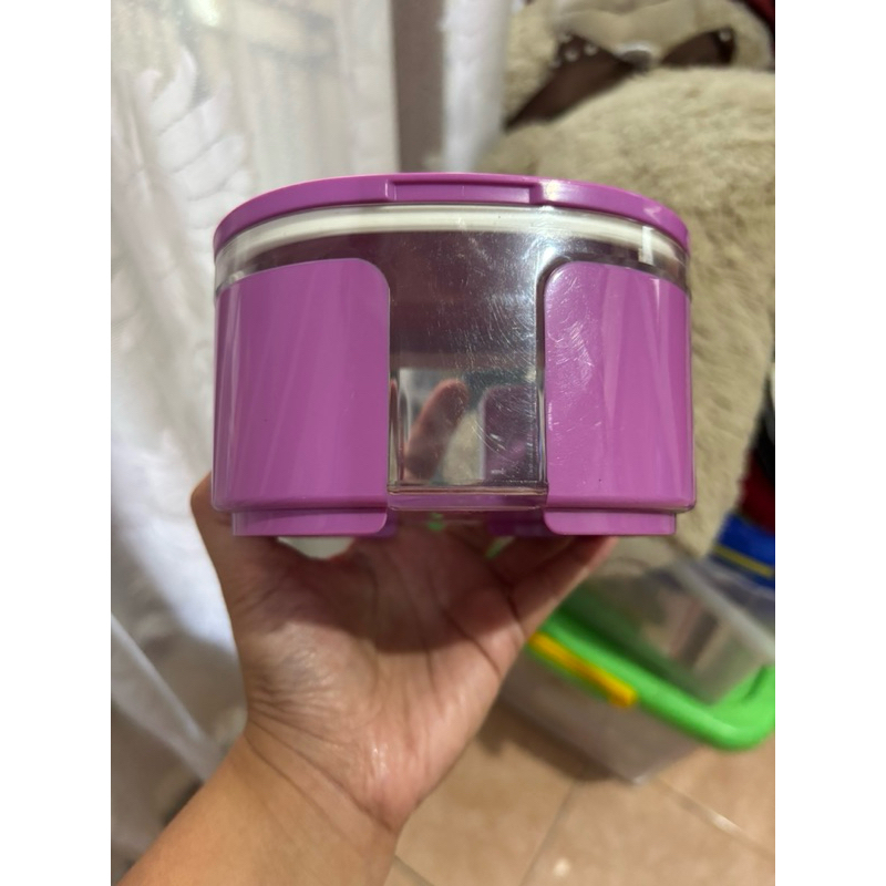 Harga sale baret penyimpanan 1 Pcs window canister warna ungu Tupperware 700 ml - Toples kristal(bah