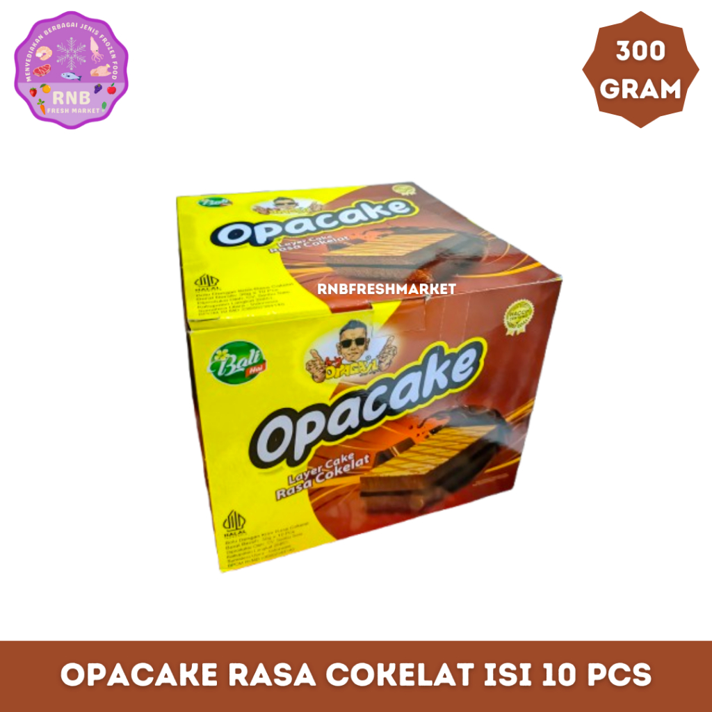 

Bali Hai Opacake Layer Cake Rasa Cokelat 30gr x 10 Pcs