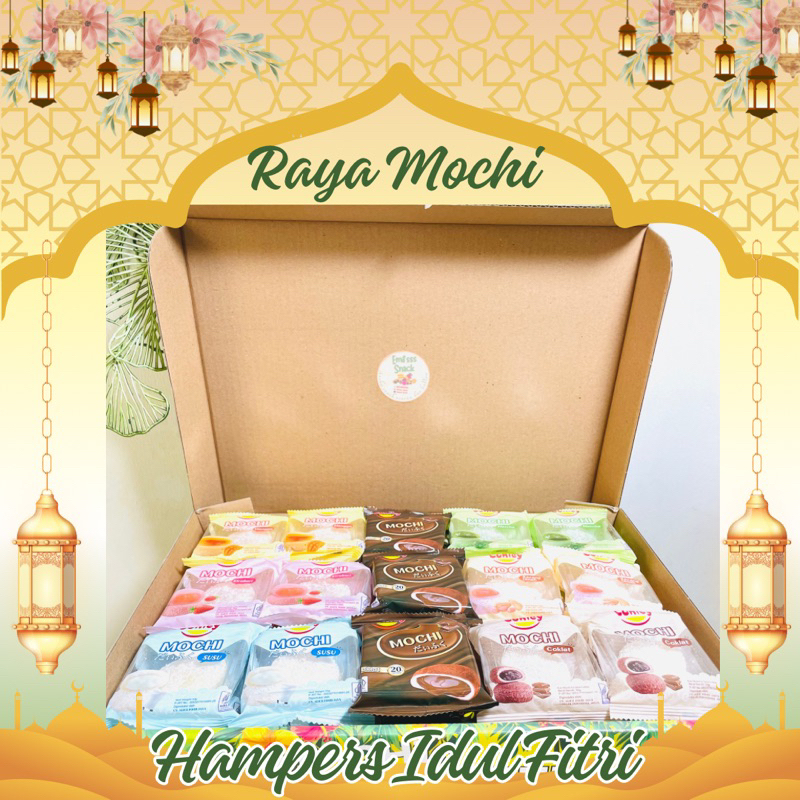 

HAMPERS MOCHI ISI 30 PCS 7 ANEKA VARIASI RASA ENAK MANIS KENYAL HALAL