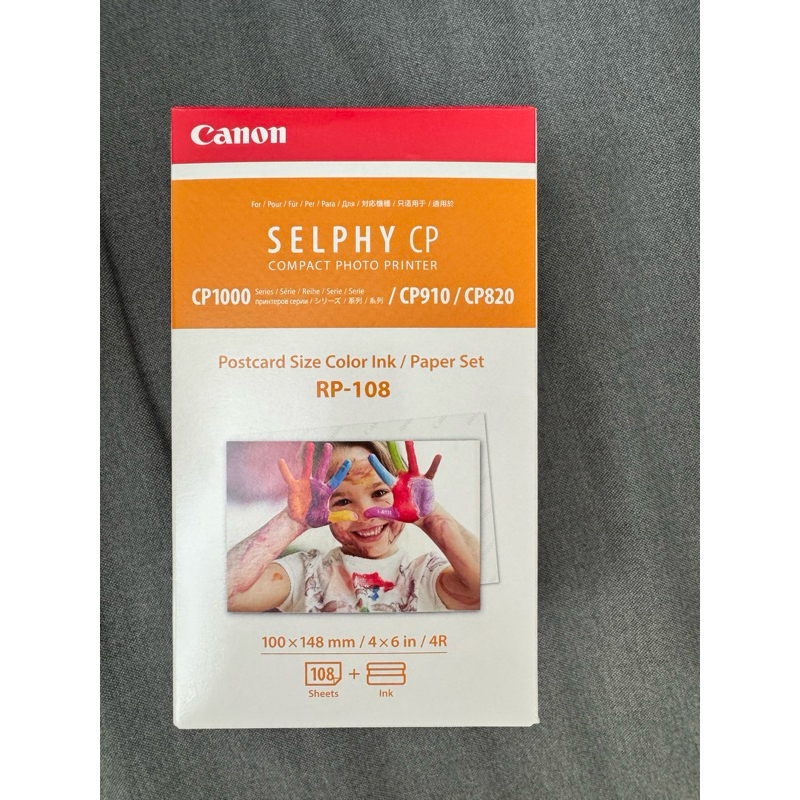 Canon Selphy CP (Compact Photo Printer) CP1000/CP910/CP820 RP-108