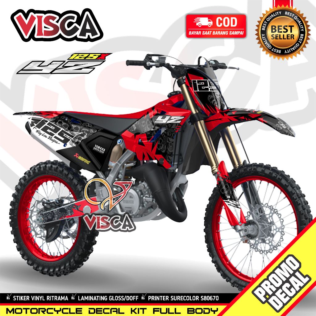Decal Yz 125X 2022 Variasi Full Body Dekal Yz 125 New Variasi Full Body Stiker Yz 125 New Variasi Fu