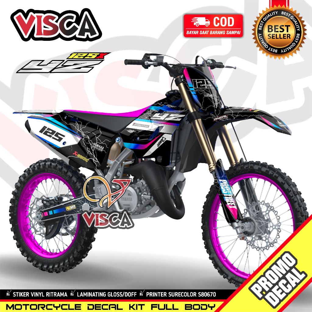 Decal Yz 125X 2022 Variasi Full Body Dekal Yz 125 New Variasi Full Body Stiker Yz 125 New Variasi Fu