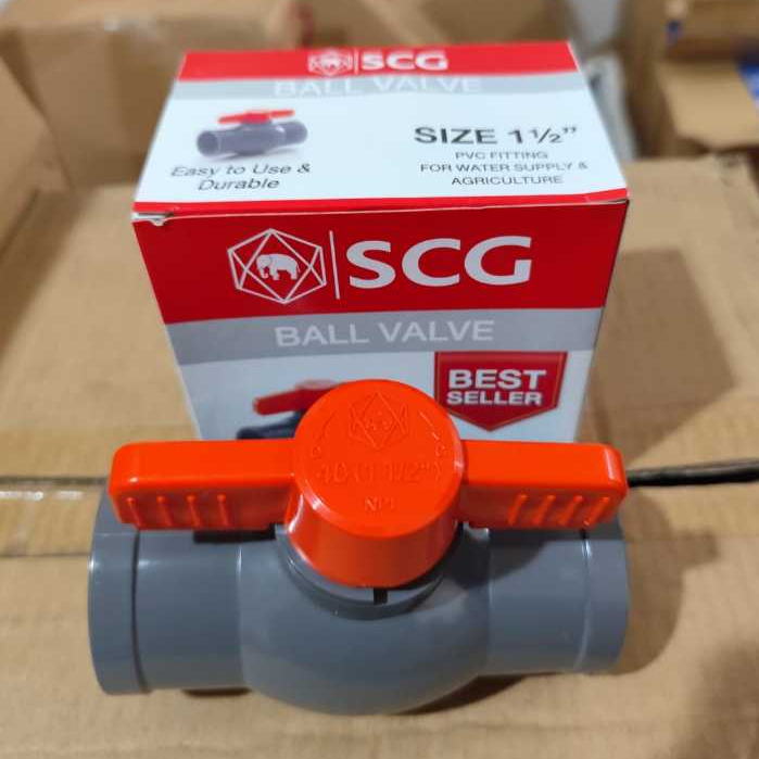 [SCG] Stop Kran / Ball Valve PVC 1,5" SCG