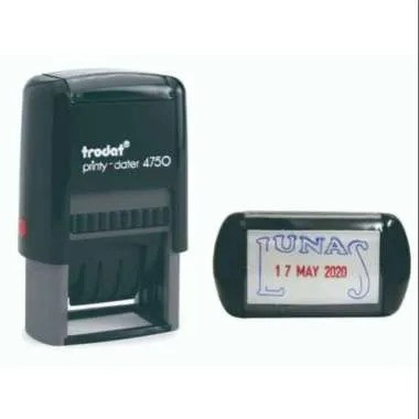 

Trodat 4750 Stempel Tanggal + LUNAS | Trodat Printy Dater 4750