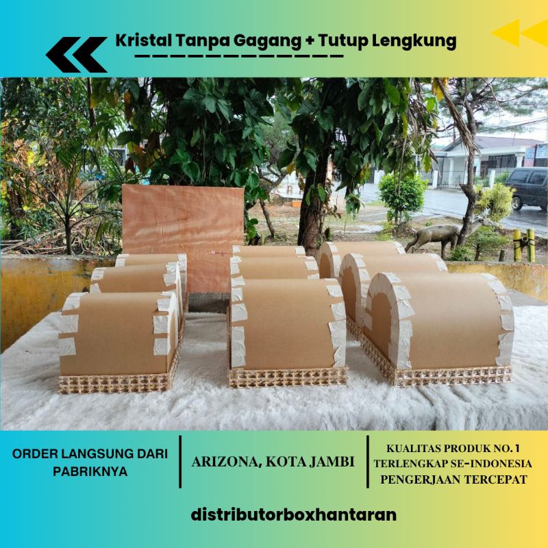 Tray kristal tanpa gagang dan tutup akrilik